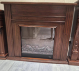 American-style minimalist electric fireplace