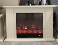 American-style minimalist electric fireplace