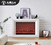 Modern minimalist square electric fireplace