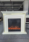American-style minimalist electric fireplace
