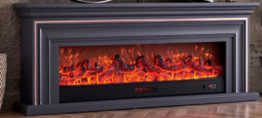 American-style minimalist electric fireplace