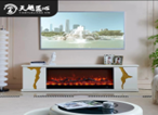 Modern light-luxury electric fireplace