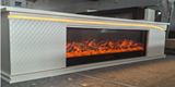 Modern light-luxury electric fireplace