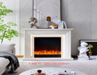 American-style minimalist electric fireplace
